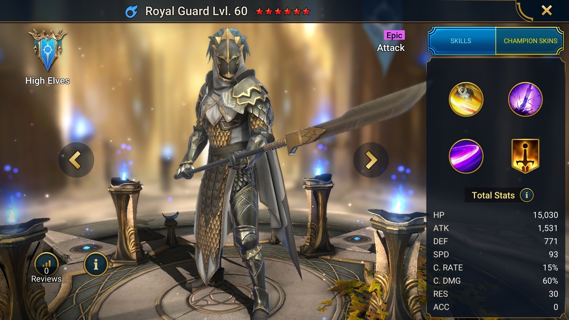 Royal Guard, RAID: Shadow Legends champion