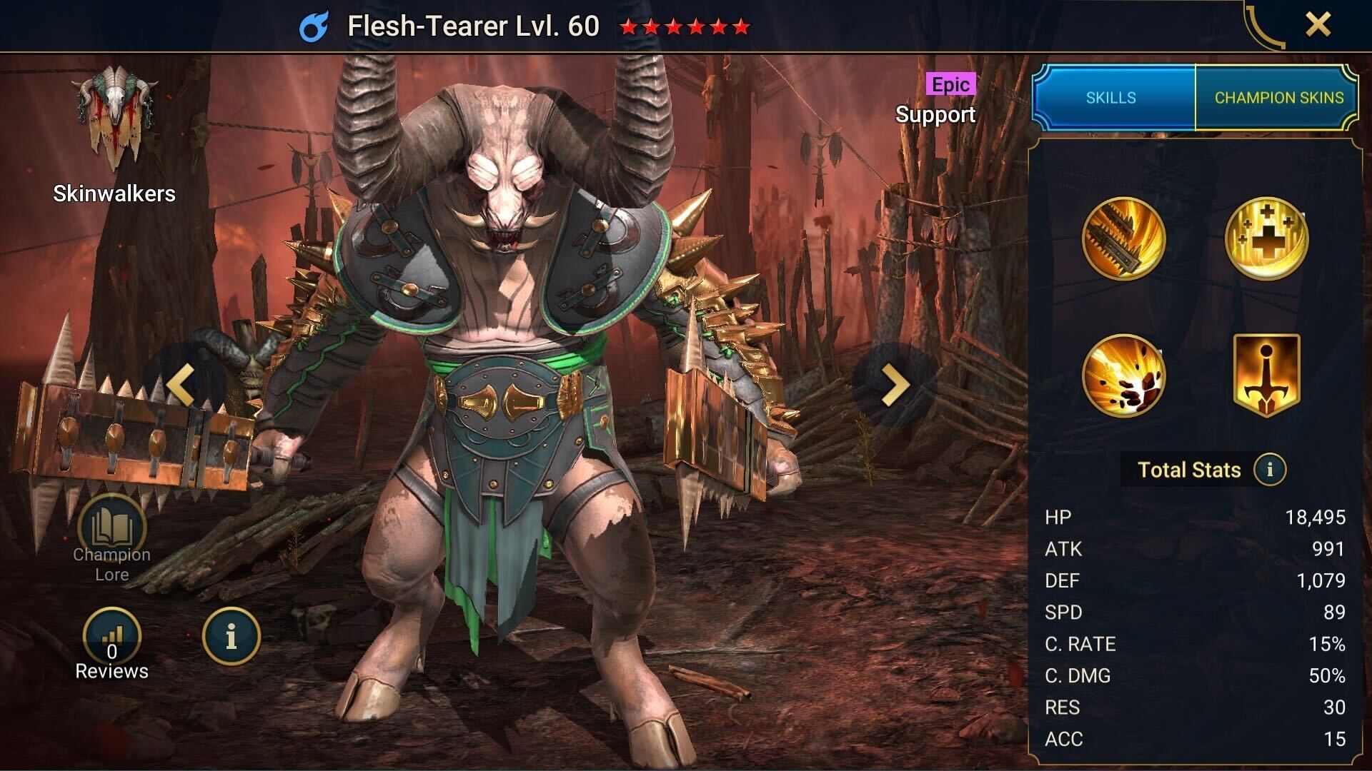 Flesh-Tearer, RAID: Shadow Legends champion