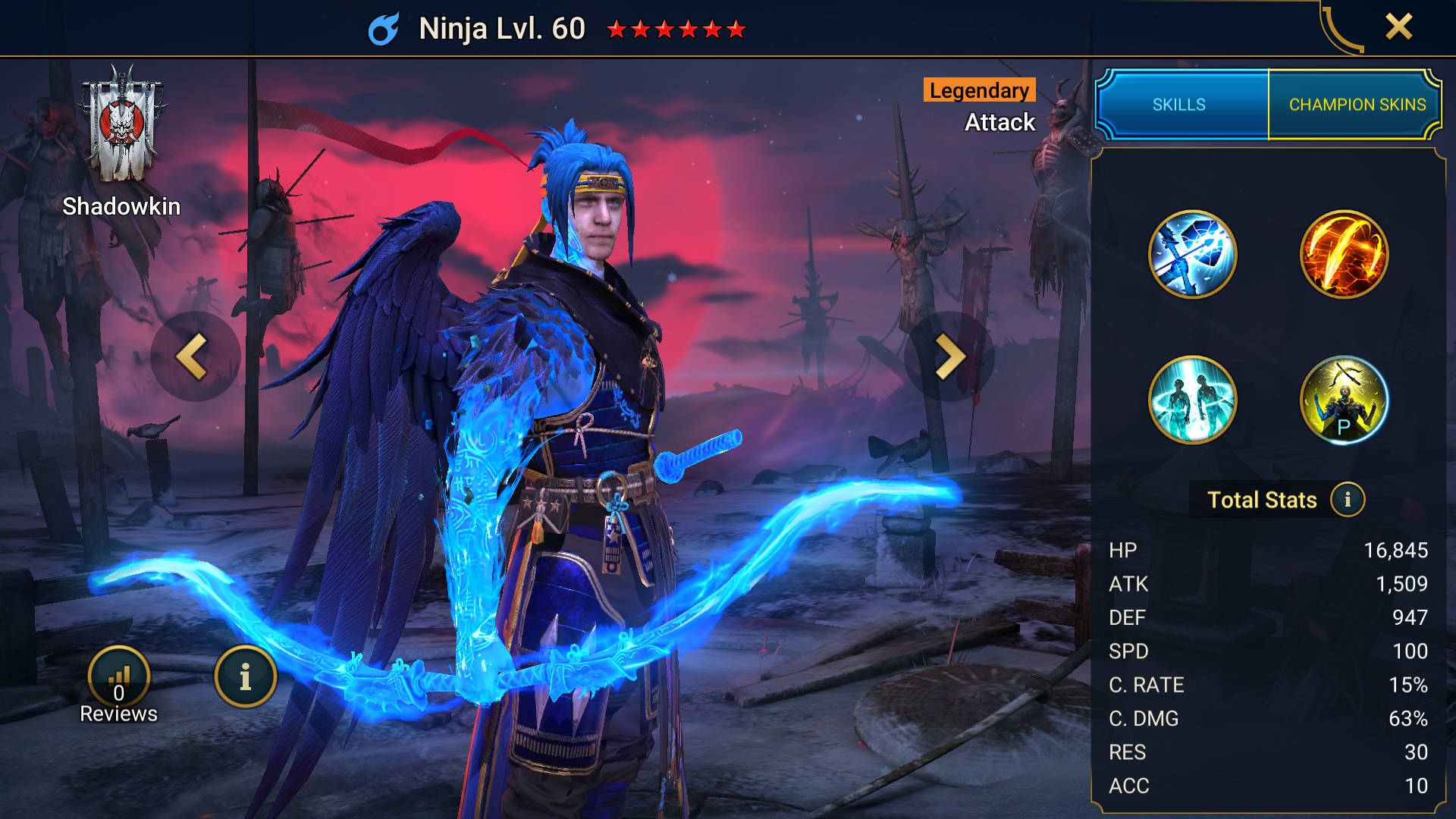 Ninja, RAID: Shadow Legends champion