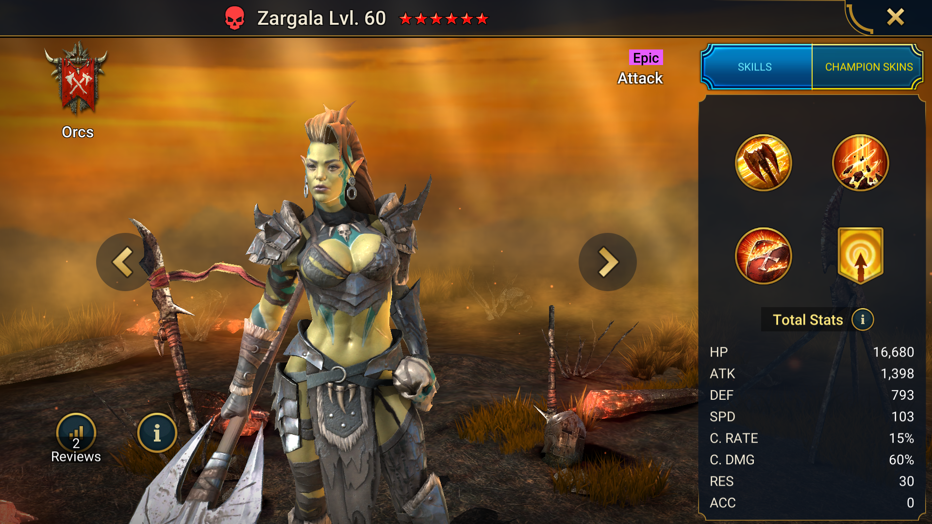 Zargala, RAID: Shadow Legends champion